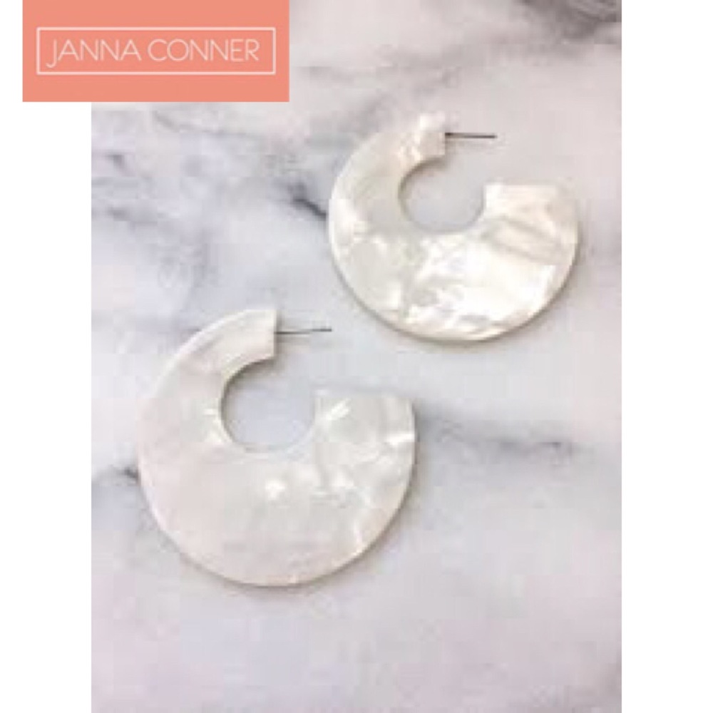 Janna Conner Acrylic Hoop Earrings